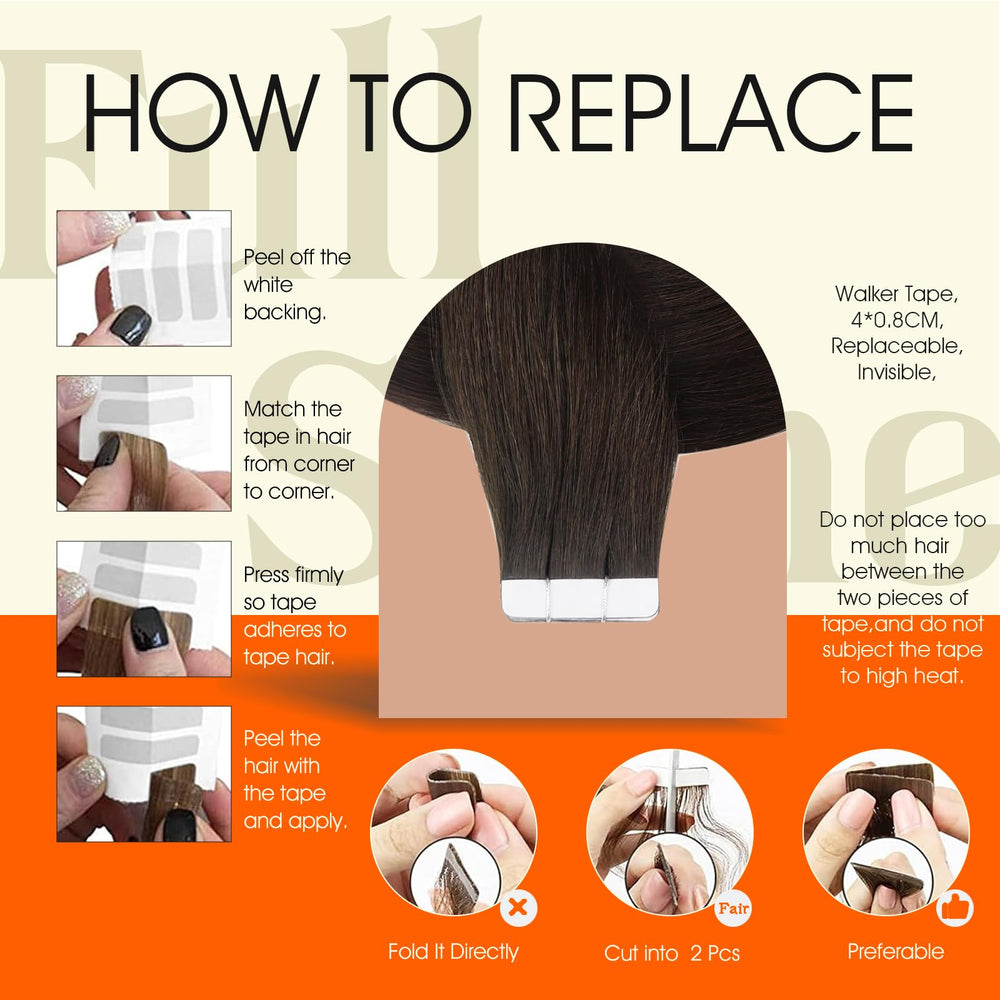 Full Shine easy steps guide for quick, heat-free attachment