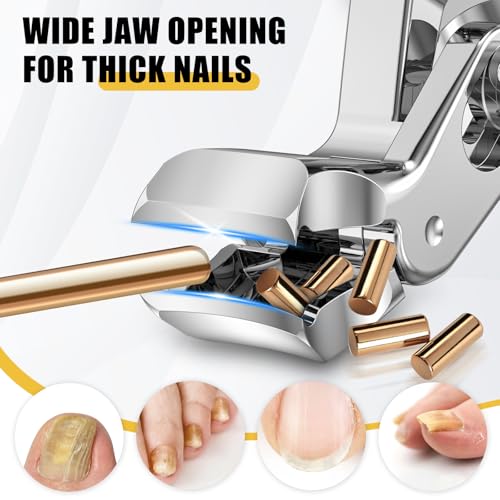 FULUNS wide-jaw opening handles thick or ingrown nails.