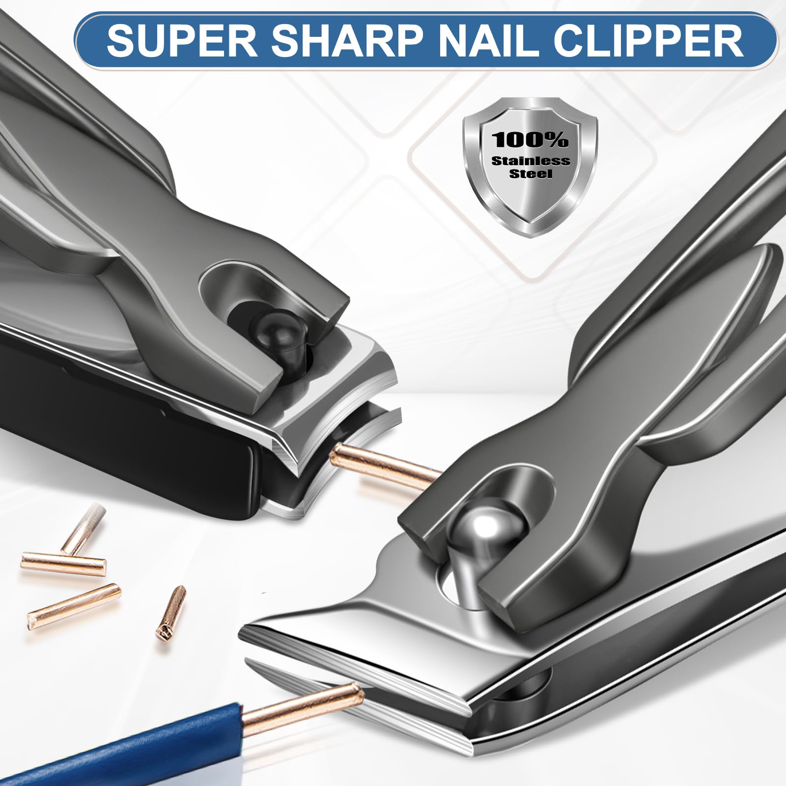 FULUNS stainless steel nail file included for smooth nail edges.