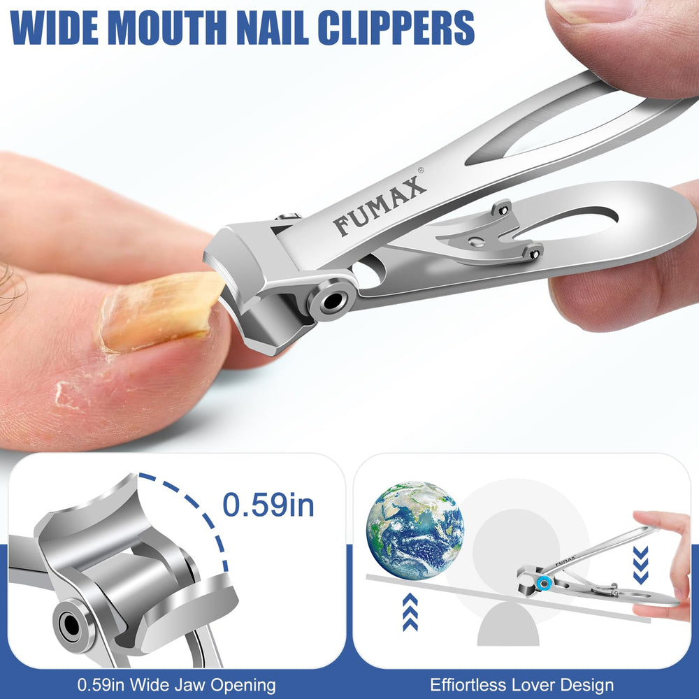 FUMAX ergonomic non-slip handle provides secure grip.