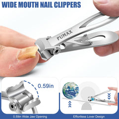 FUMAX ergonomic non-slip handle provides secure grip.