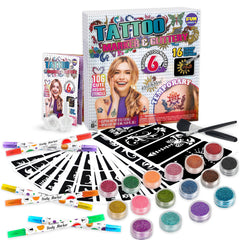 FUN KIDZ tattoo kit case and markers for portable kid-friendly body art