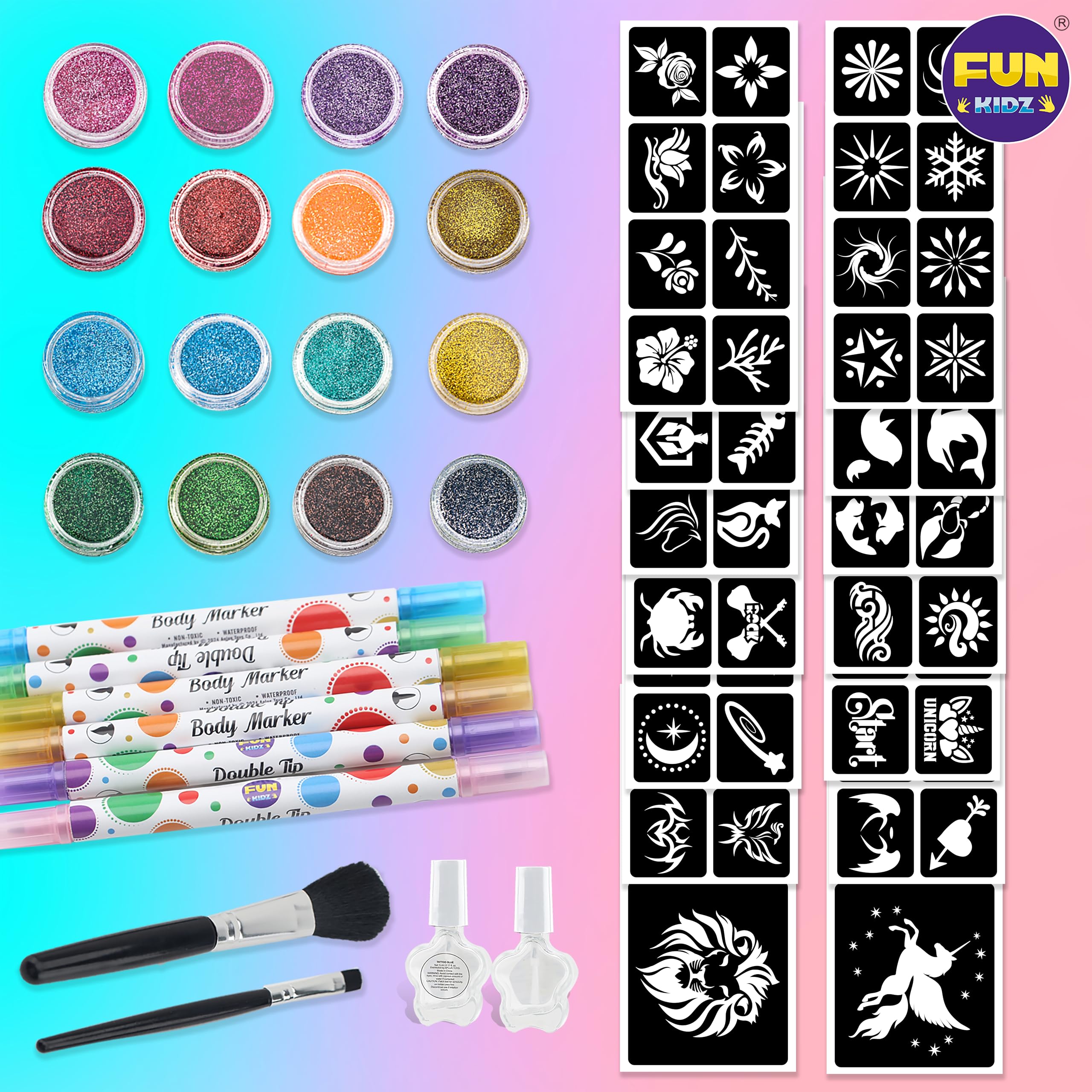 FUN KIDZ compact storage keeps markers and stencils organized