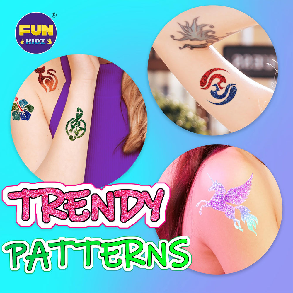 FUN KIDZ metallic markers create bold shimmer on skin