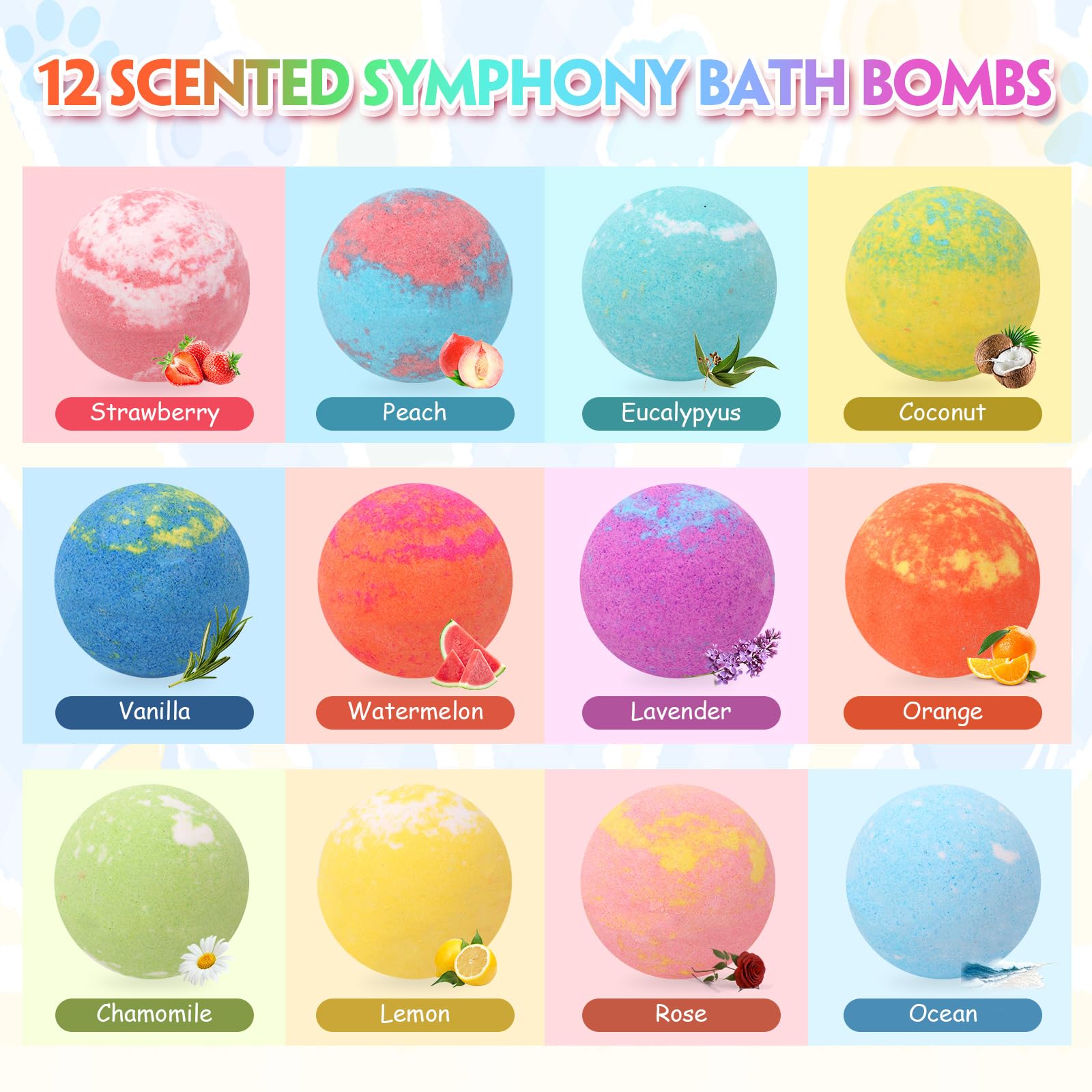 Funcrevity bath bombs include built-in dog toys for extra fun.