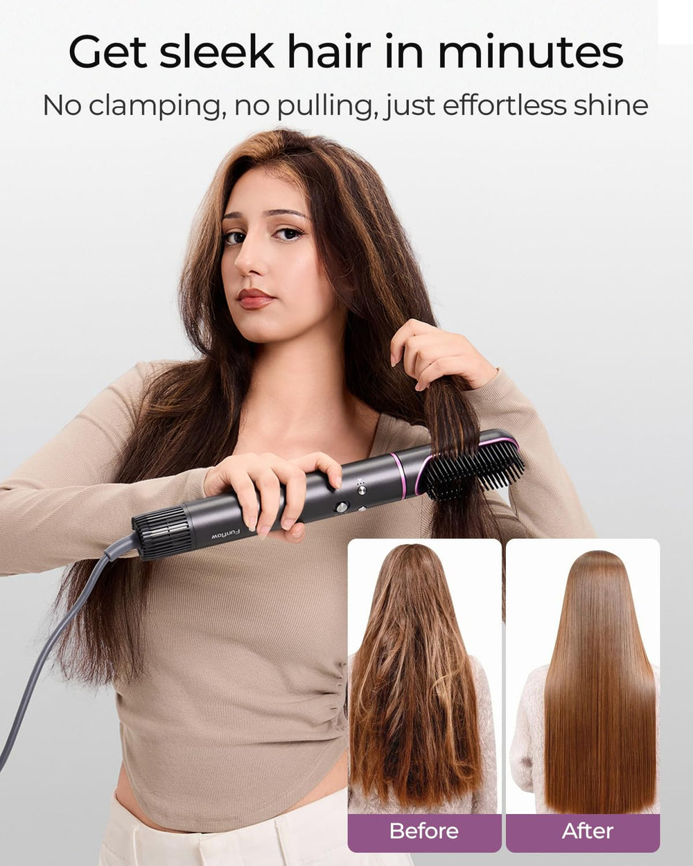 Funflow right curling barrel offering versatile curl directions and volume.