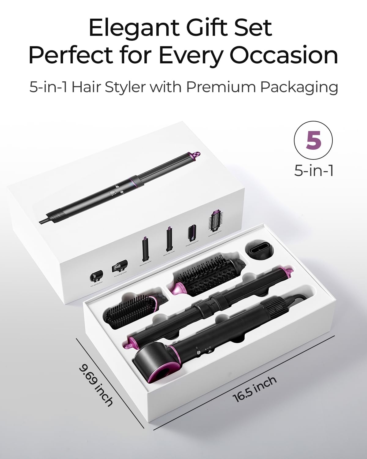 Funflow travel-friendly design with compact case for on-the-go styling.
