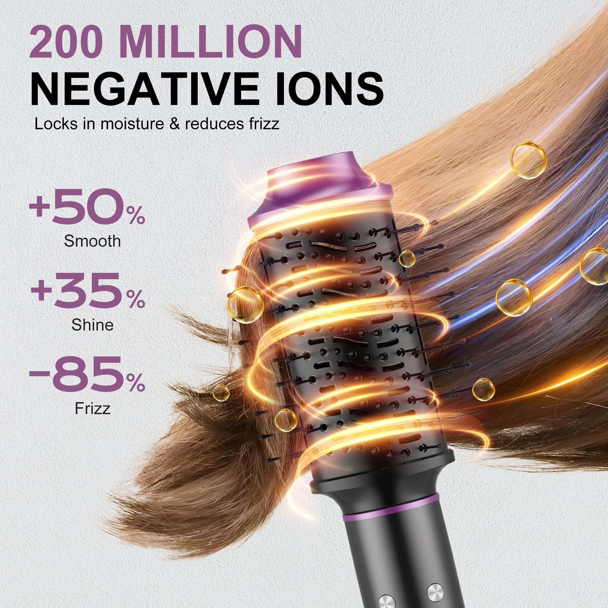 Funflow large volume round brush adds body and shine.