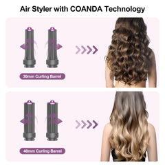 Funflow smoothing straightening comb for frizz-free straight hair.