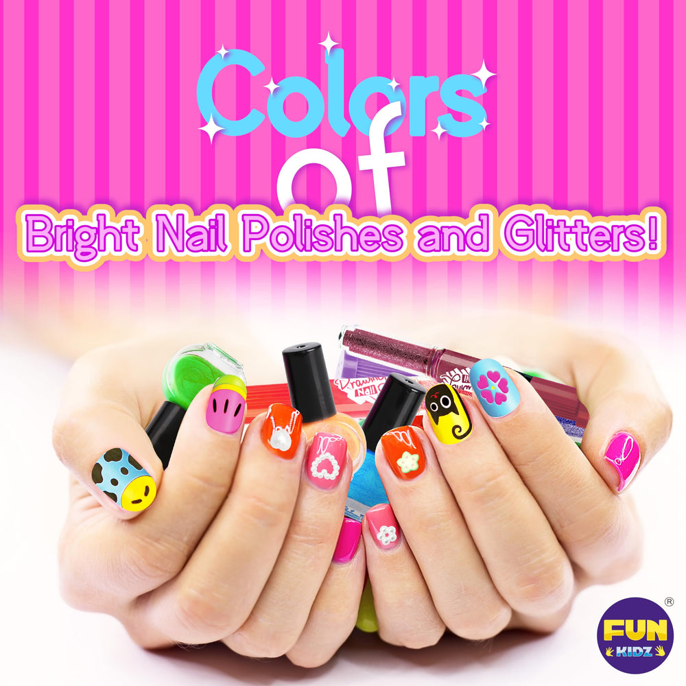 FUNKIDZ Nail Polish Pens close-up shows smooth glide and kid-friendly design.