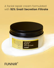 FUNNIR hydration glow from snail mucin moisturizer for refreshed skin after use.