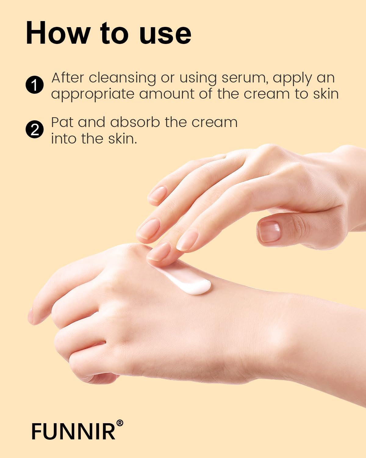 FUNNIR no-snails-hurt image communicates ethical snail mucin sourcing.