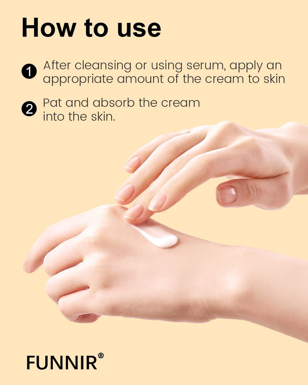 FUNNIR no-snails-hurt image communicates ethical snail mucin sourcing.
