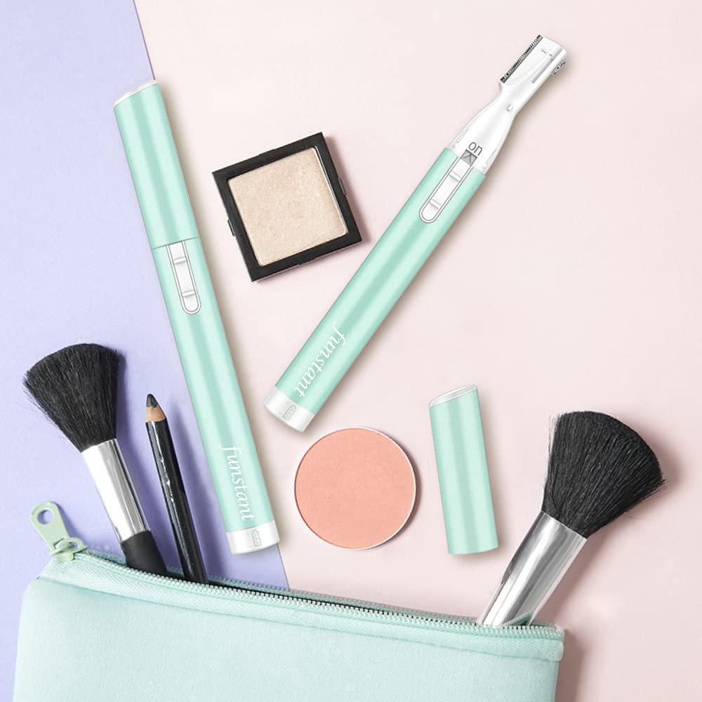 Funstant Eyebrow Trimmer compact storage fits in pouch or purse