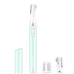 Funstant Eyebrow Trimmer in hand for precise brow grooming on the go