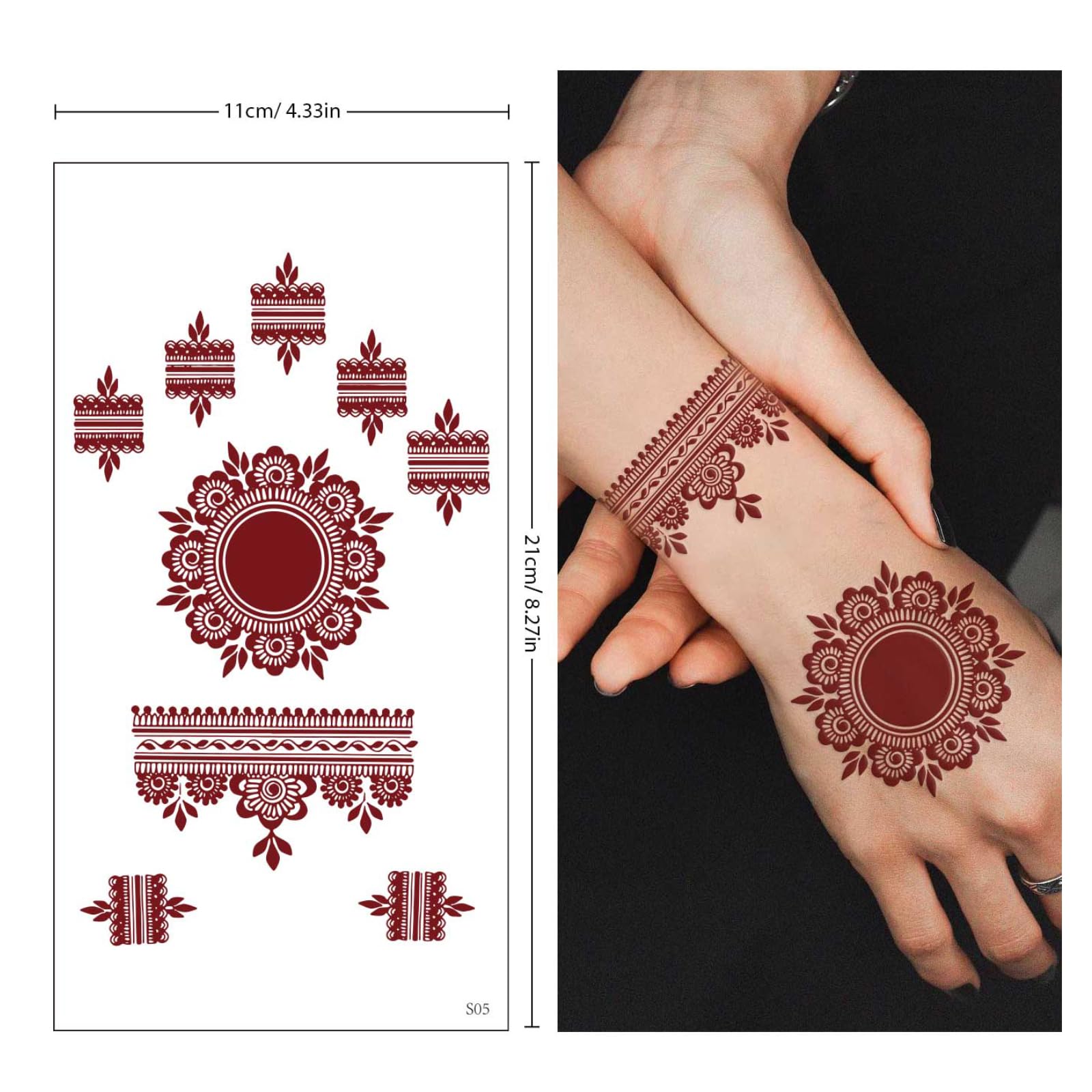 FUNTATTOO henna tattoo wedding party ideas image with celebratory pattern options