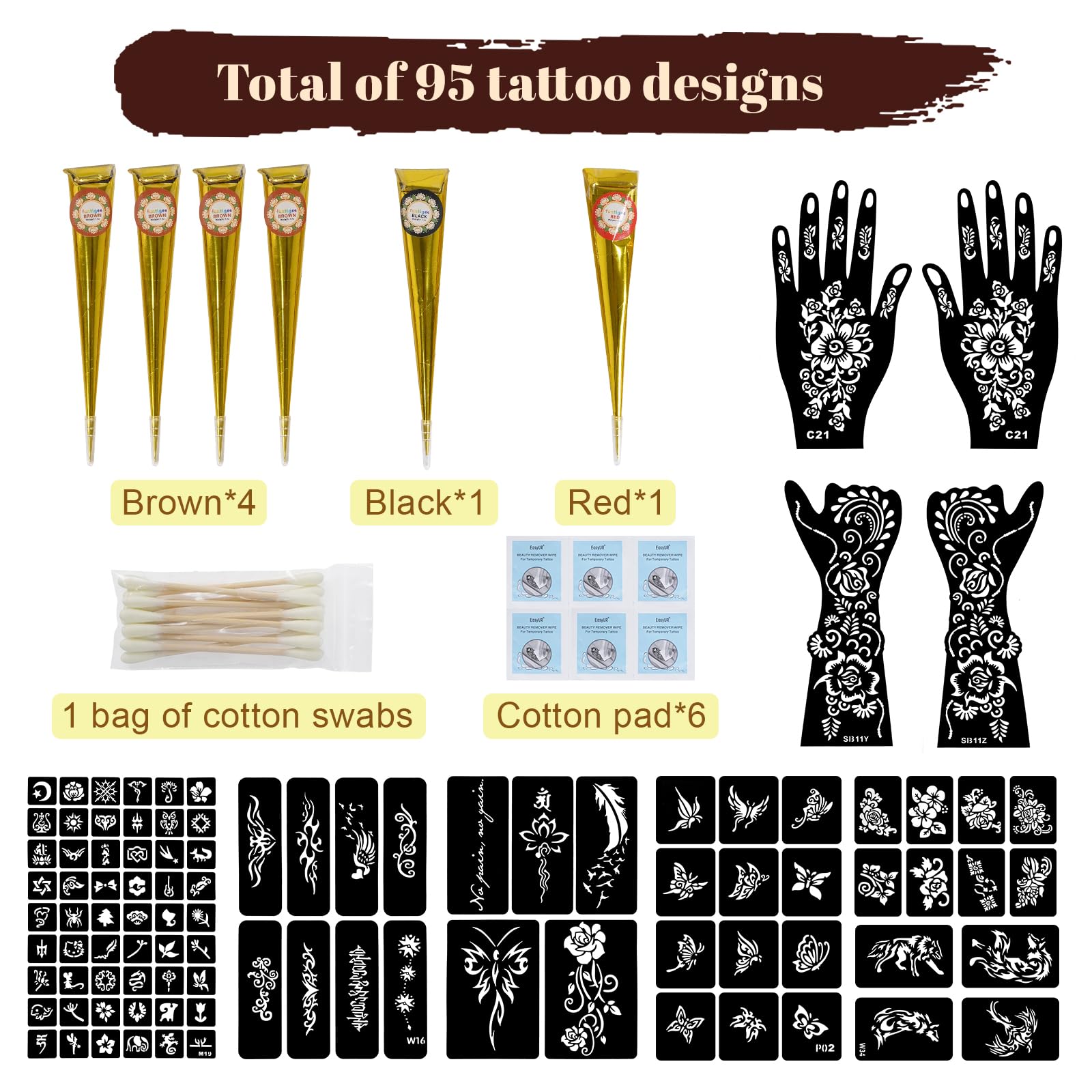 Funtigee black ink bottle for bold, long-lasting designs