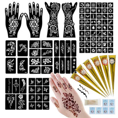 Funtigee tattoo kit templates showing 95 designs for personalized body art