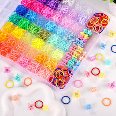 Funtopia baby hair ties 2100pcs set keeps toddlers' hairstyles neat.