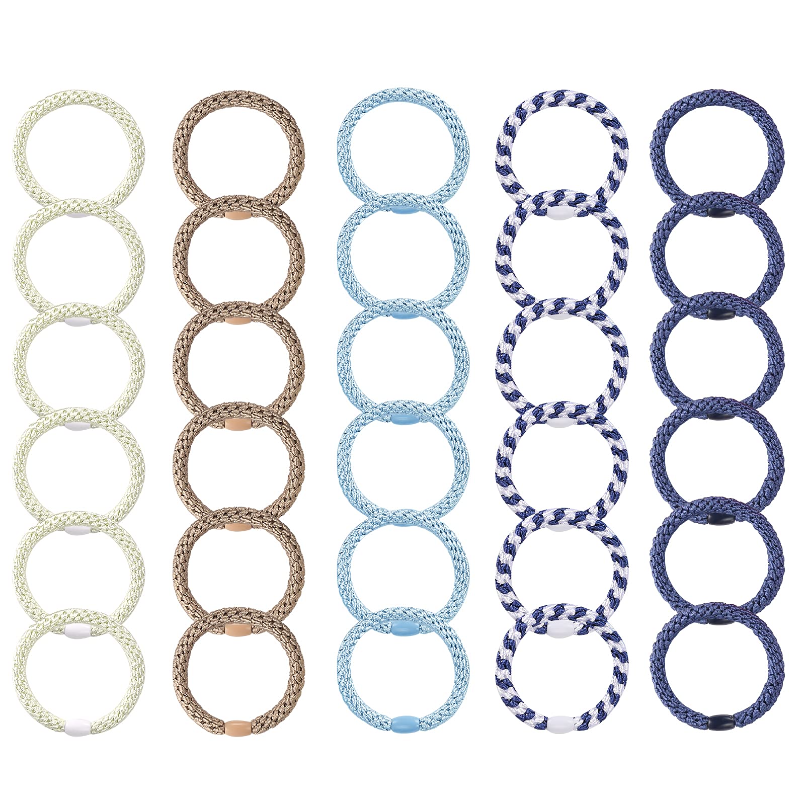 Funtopia bracelet ponytail holders: durable, slip-resistant for workouts.