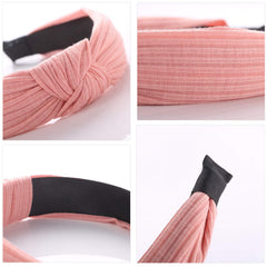 Funtopia knotted headbands assorted-colors display supports versatile styling.