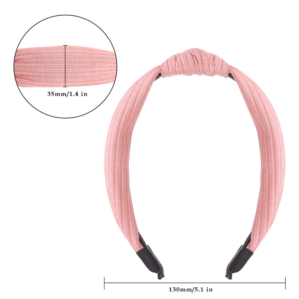 Funtopia knotted headbands worn-on-model shows easy styling option.