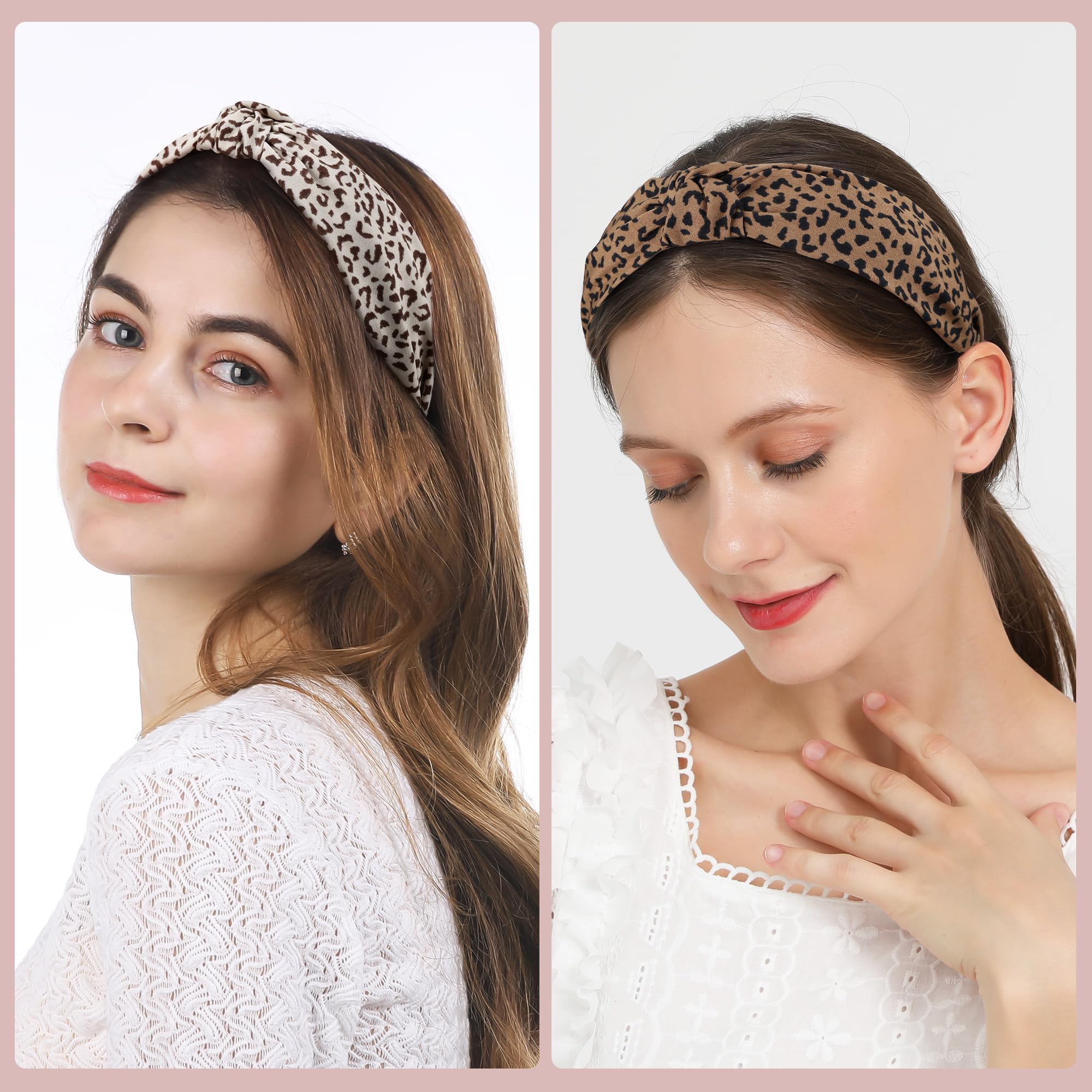 Funtopia knotted wide headband black for workouts and daily outfits