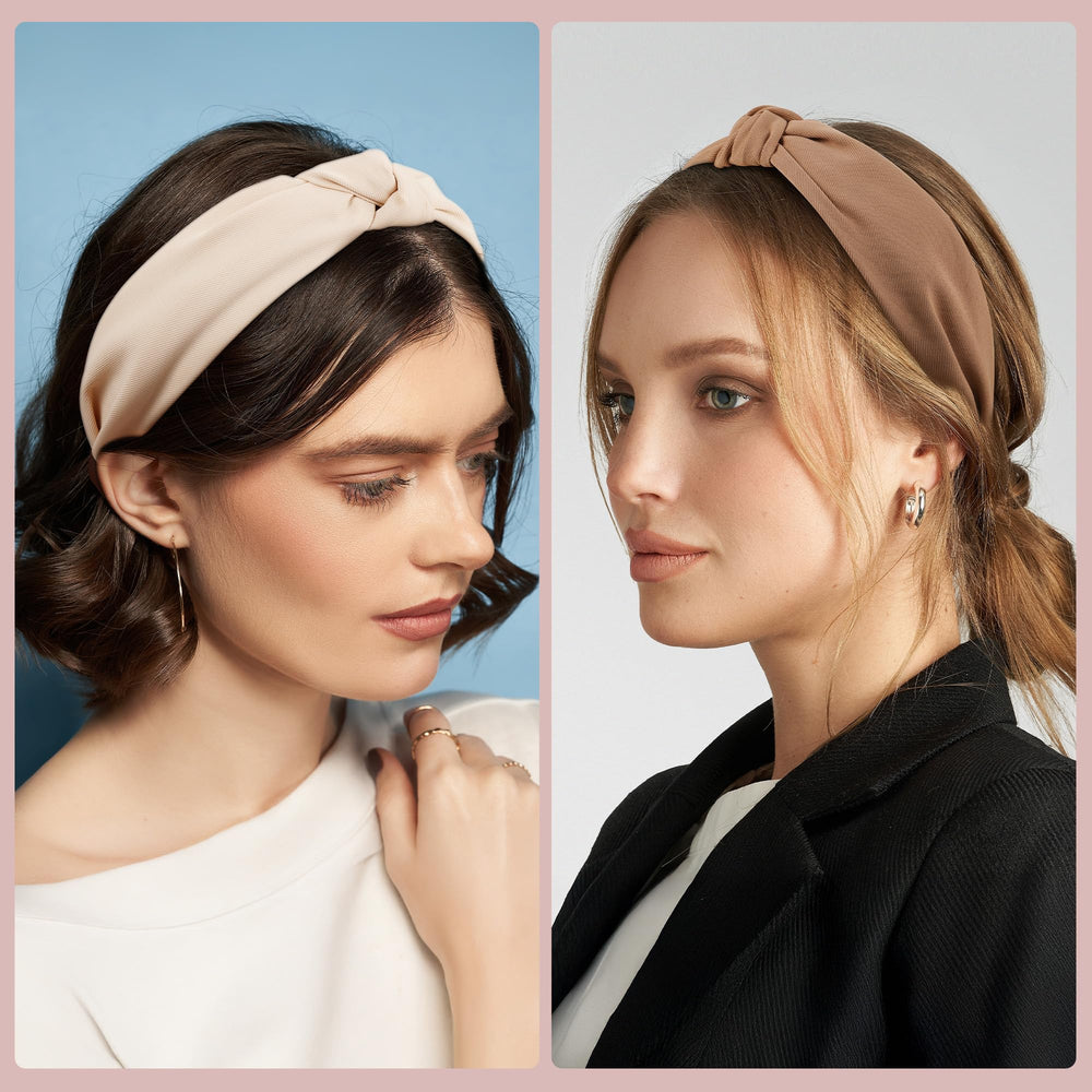 Funtopia knotted wide headband white for versatile looks