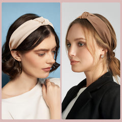 Funtopia knotted wide headband white for versatile looks