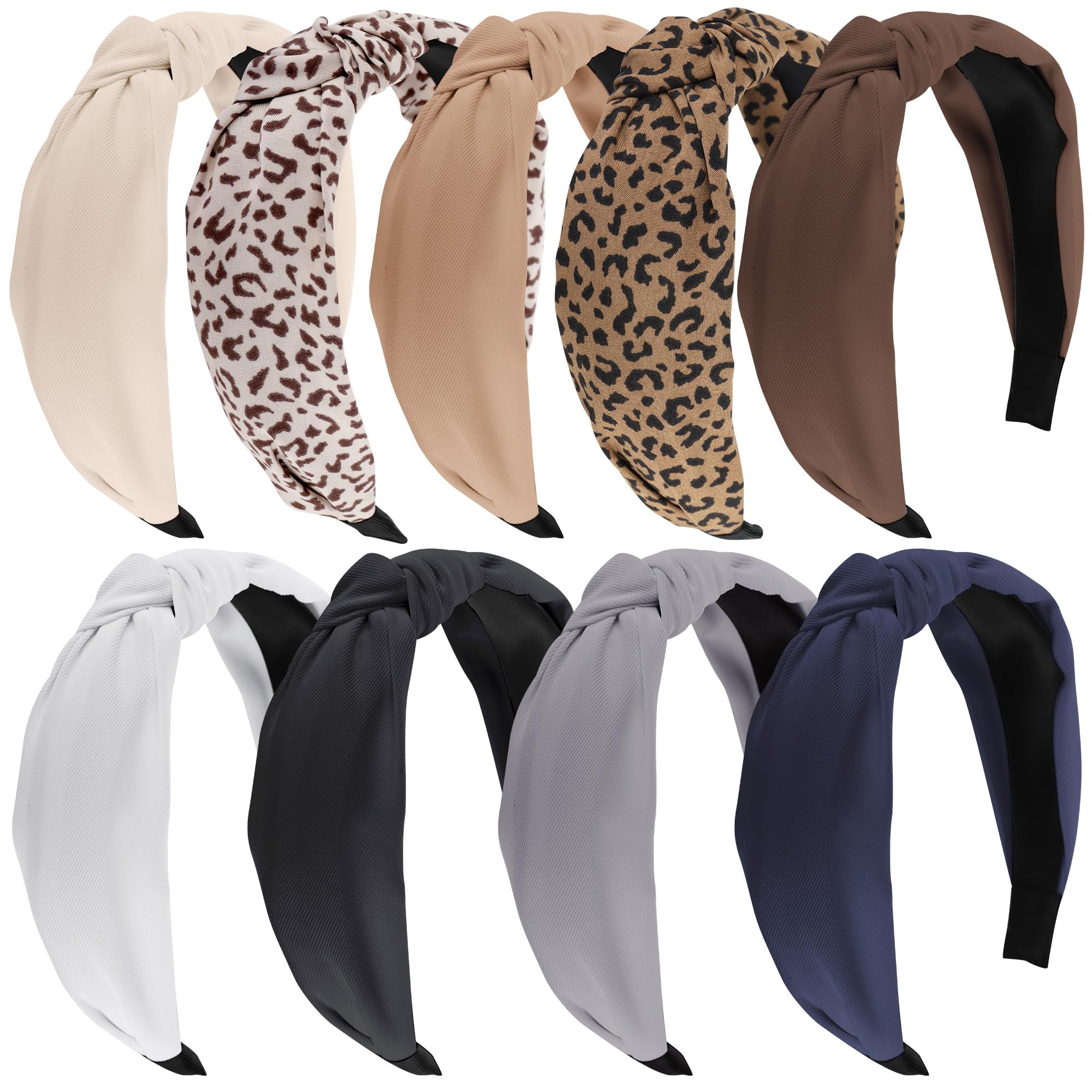 Funtopia leopard print headband close-up for chic styling