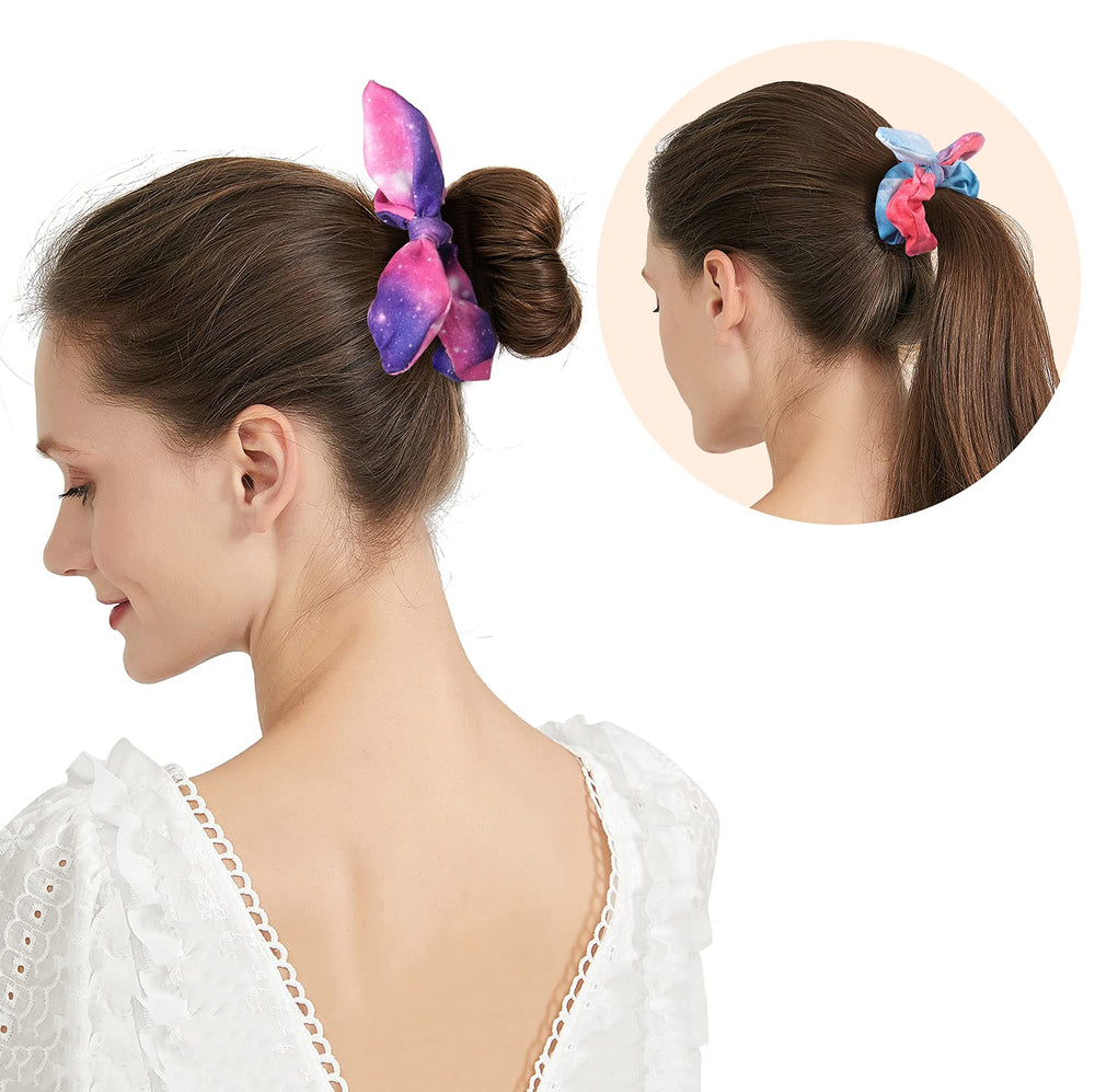 Funtopia ponytail with scrunchie demonstrates secure hold for active days.