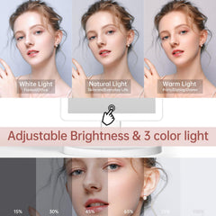 Funtouch 10x magnification helps inspect fine detail for eyeliner.