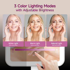 FUNTOUCH 360-degree rotatable mirror allows full-angle adjustments.