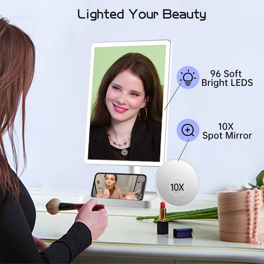 Funtouch 360-degree rotating mirror lets you find the perfect angle quickly.
