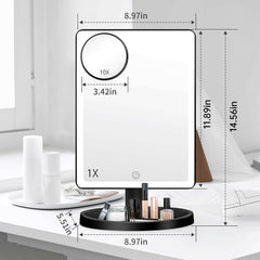 FUNTOUCH makeup mirror 88 LEDs for clear makeup application