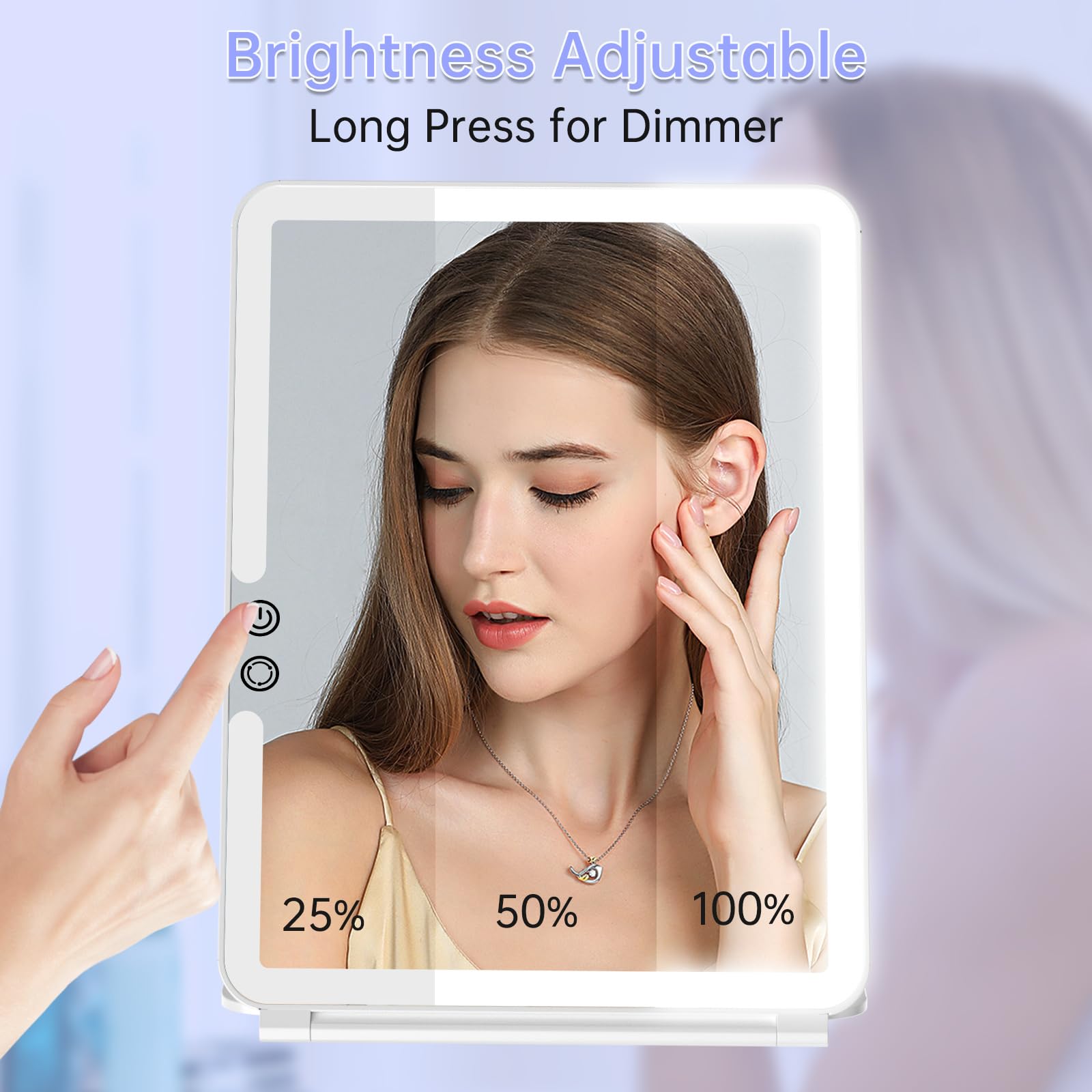 FUNTOUCH dimmable touch controls let you adjust brightness to preference.