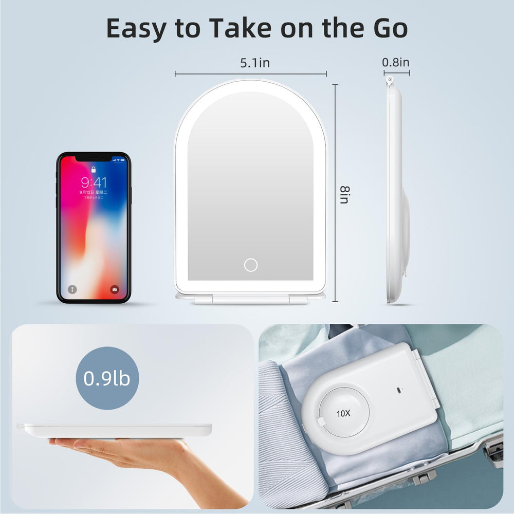 Funtouch mirror dimmable touch-screen control for adjustable brightness