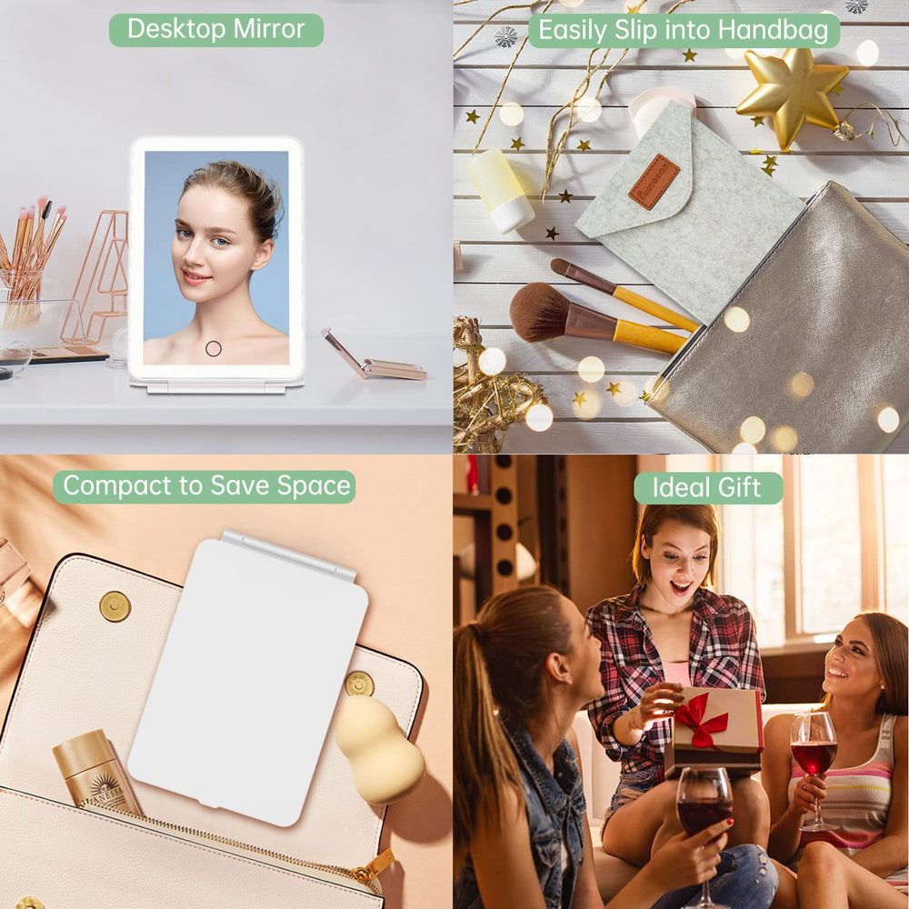 FUNTOUCH mirror weighs 261g, ideal for lightweight carry.