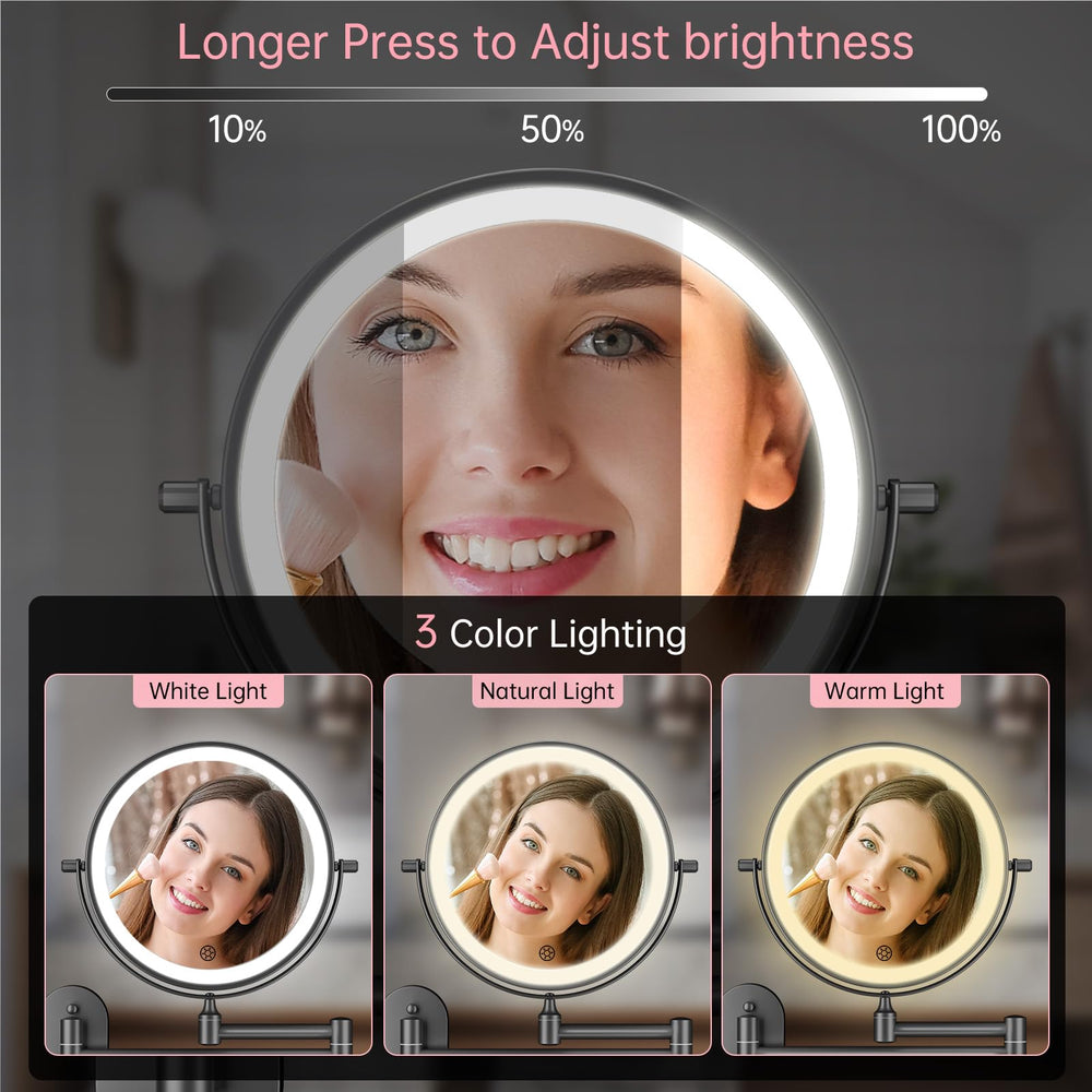 FUNT0UCH three-color lighting shows makeup under multiple tones