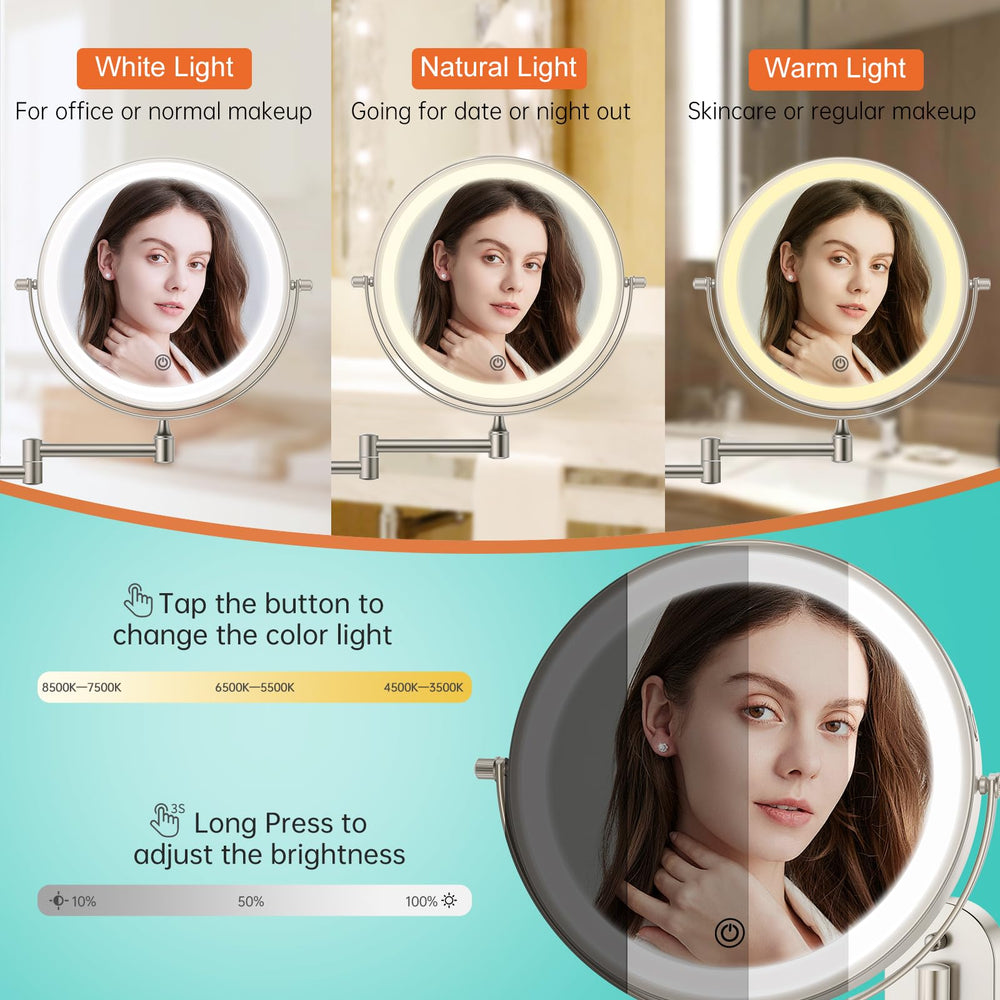 FUNTOUCH mirror displays three color lights for accurate tone evaluation