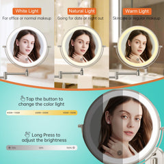 FUNTOUCH mirror displays three color lights for accurate tone evaluation