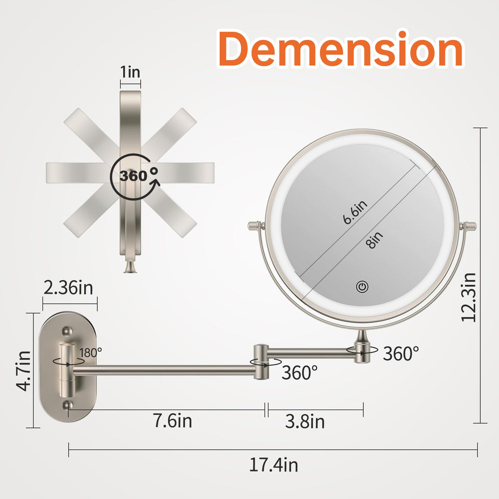 FUNTOUCH touch sensor controls brightness and color temperature options