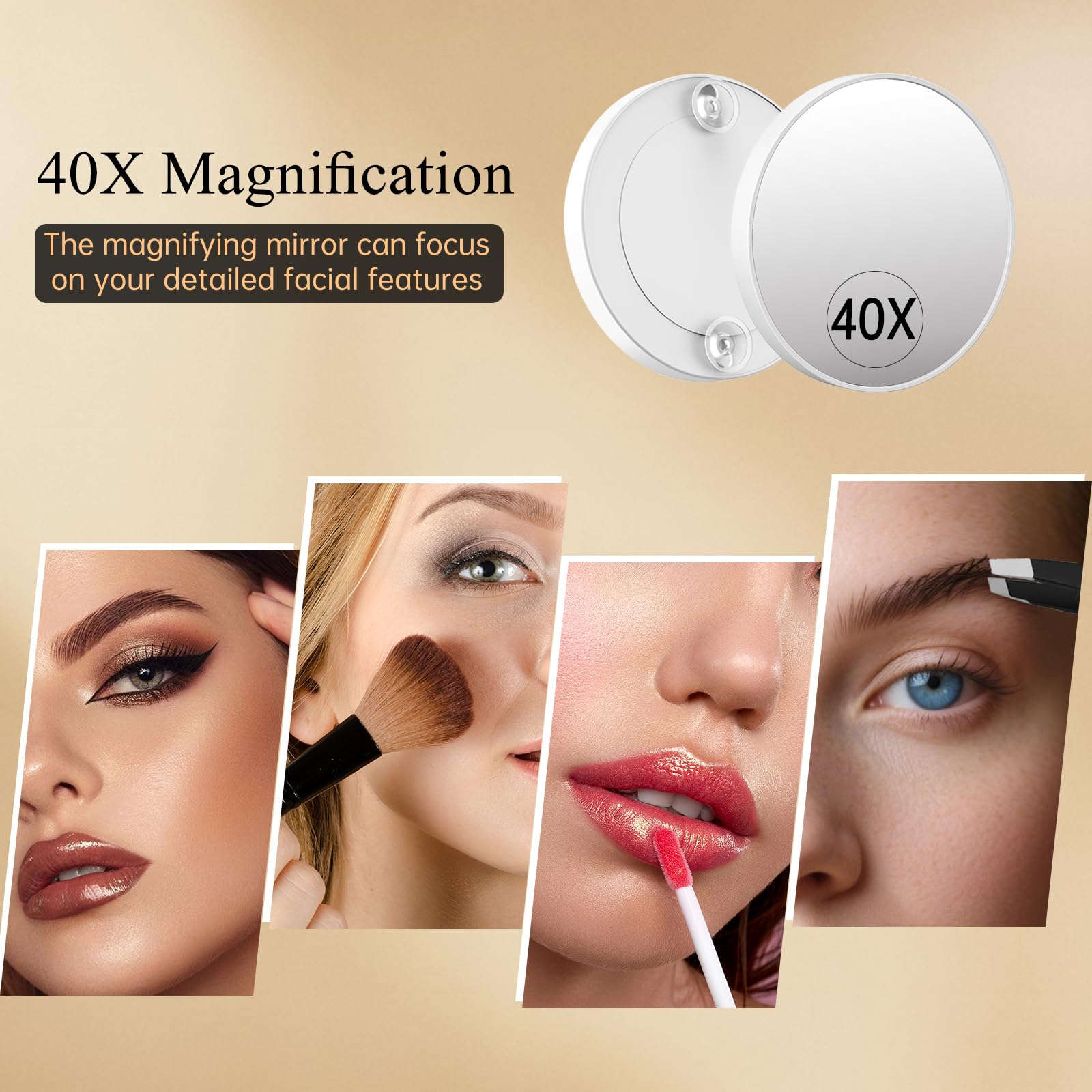FUNTOUCH vanity mirror LEDs 84 offer long-lasting bright light for detailed tasks