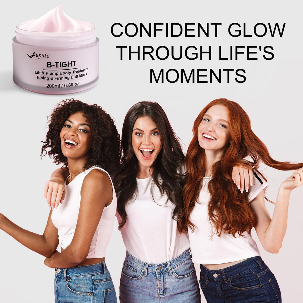 Fuputo B-TIGHT body-skin-softening photo showcases overall skin comfort.