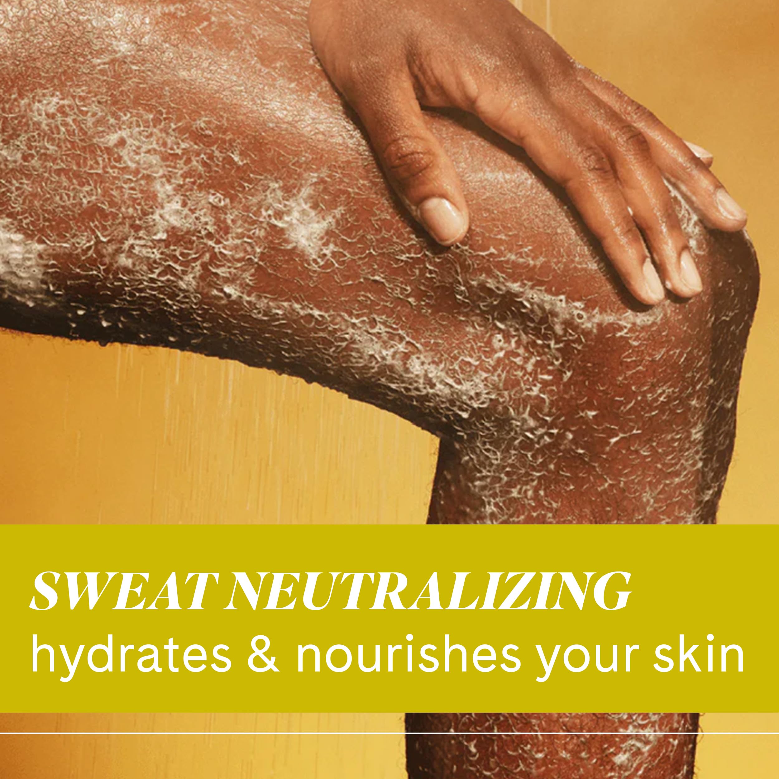 Fur All Body Wash milky-lather closeup demonstrates velvety texture during cleansing.