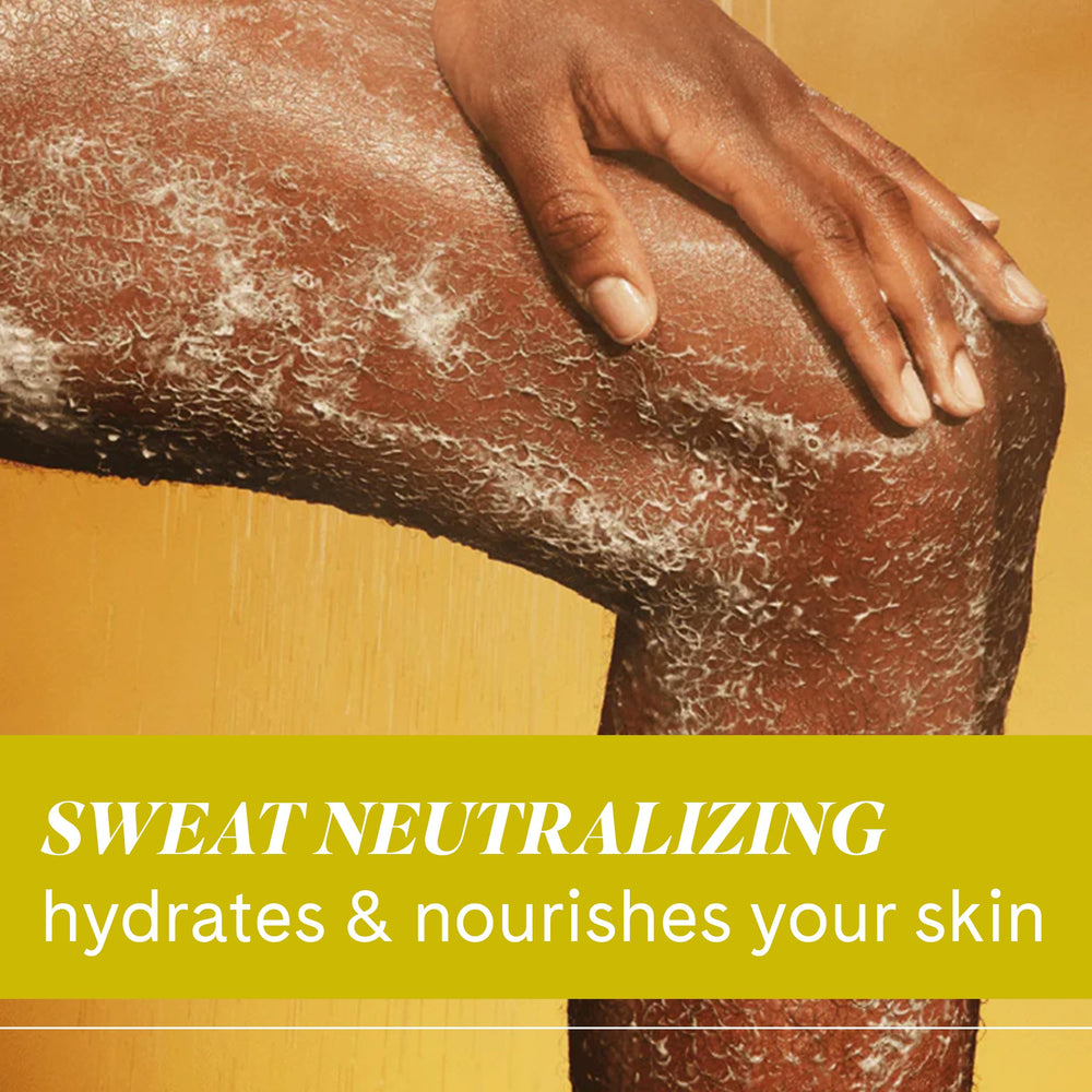 Fur All Body Wash milky-lather closeup demonstrates velvety texture during cleansing.