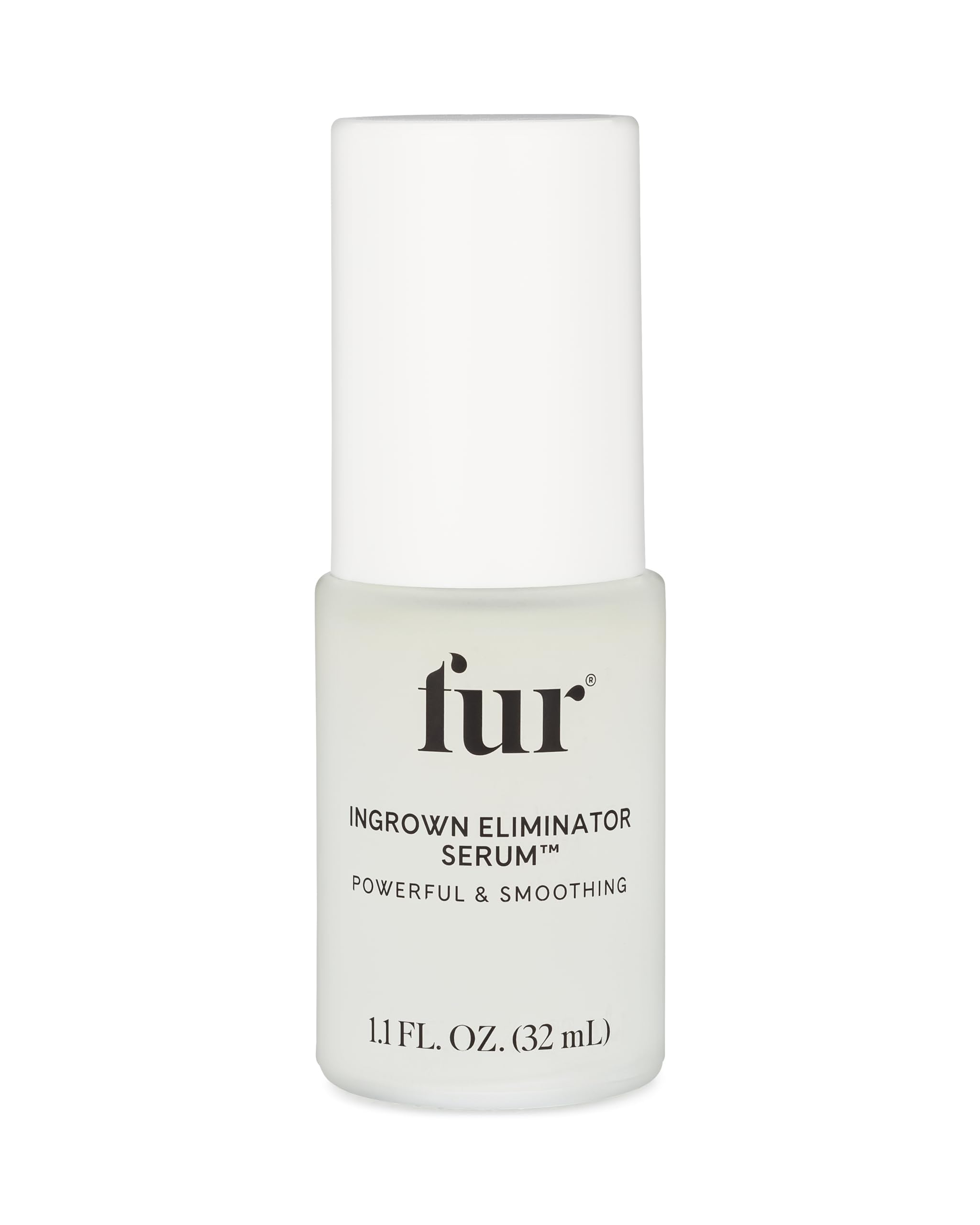 Fur Ingrown Eliminator Serum bottle closeup ready for post-hair removal care.