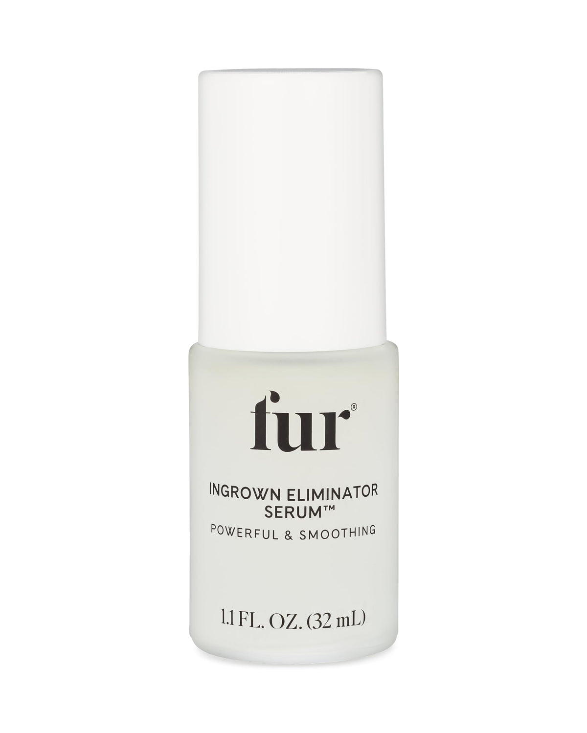 Fur Ingrown Eliminator Serum bottle closeup ready for post-hair removal care.