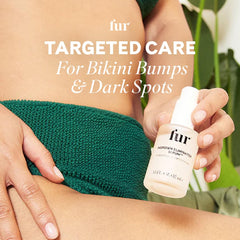 Fur Ingrown Eliminator Serum pump closeup for easy direct application.