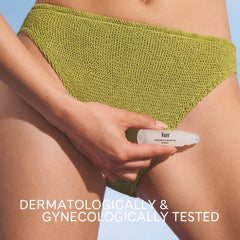 Fur Ingrown Eliminator Serum Rollerball applied after hair removal to soothe and treat.